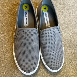 Steve Madden Gray Slip-On Sneakers